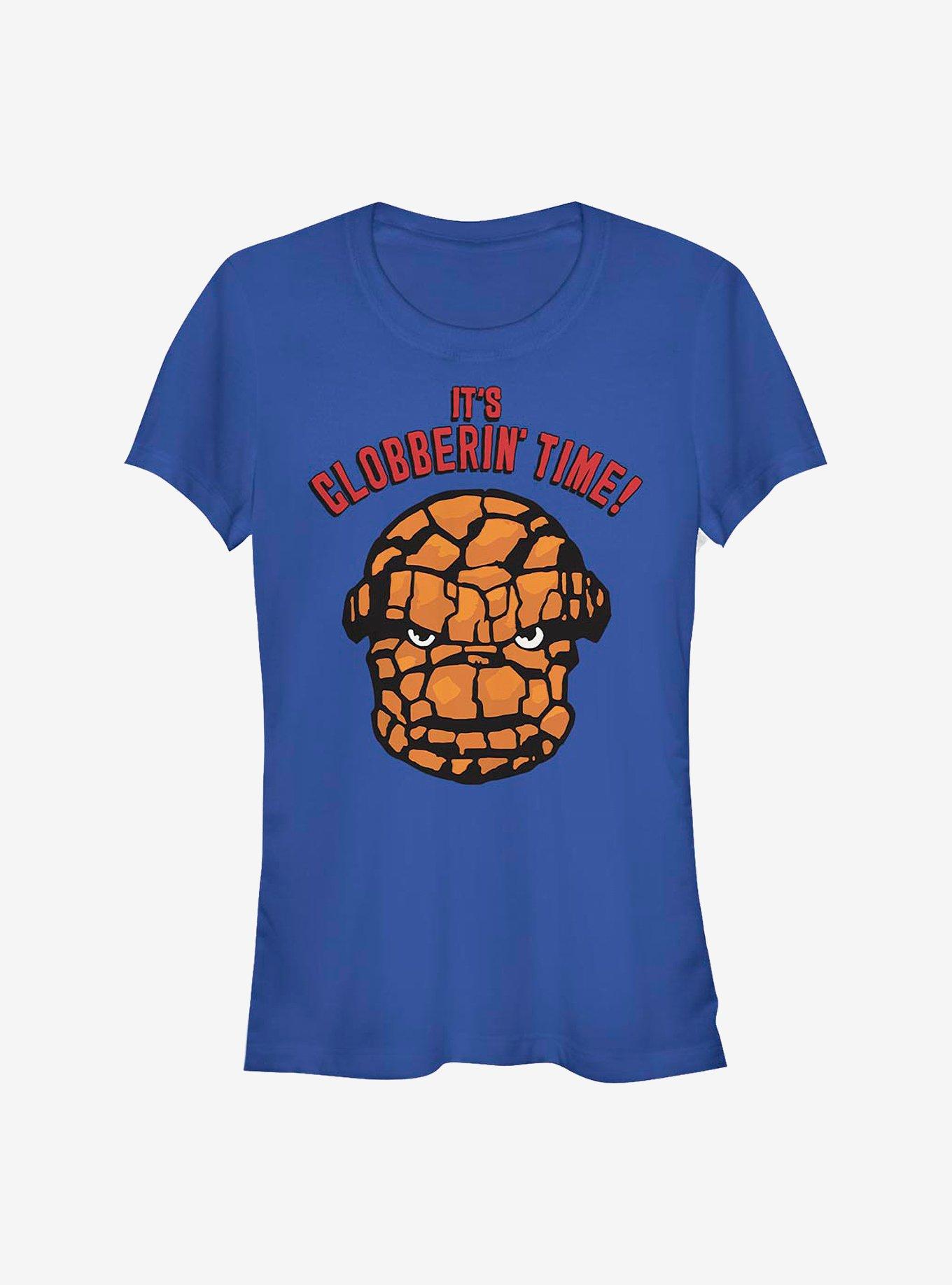 Marvel Fantastic Four Clobberin' Time Girls T-Shirt, ROYAL, hi-res