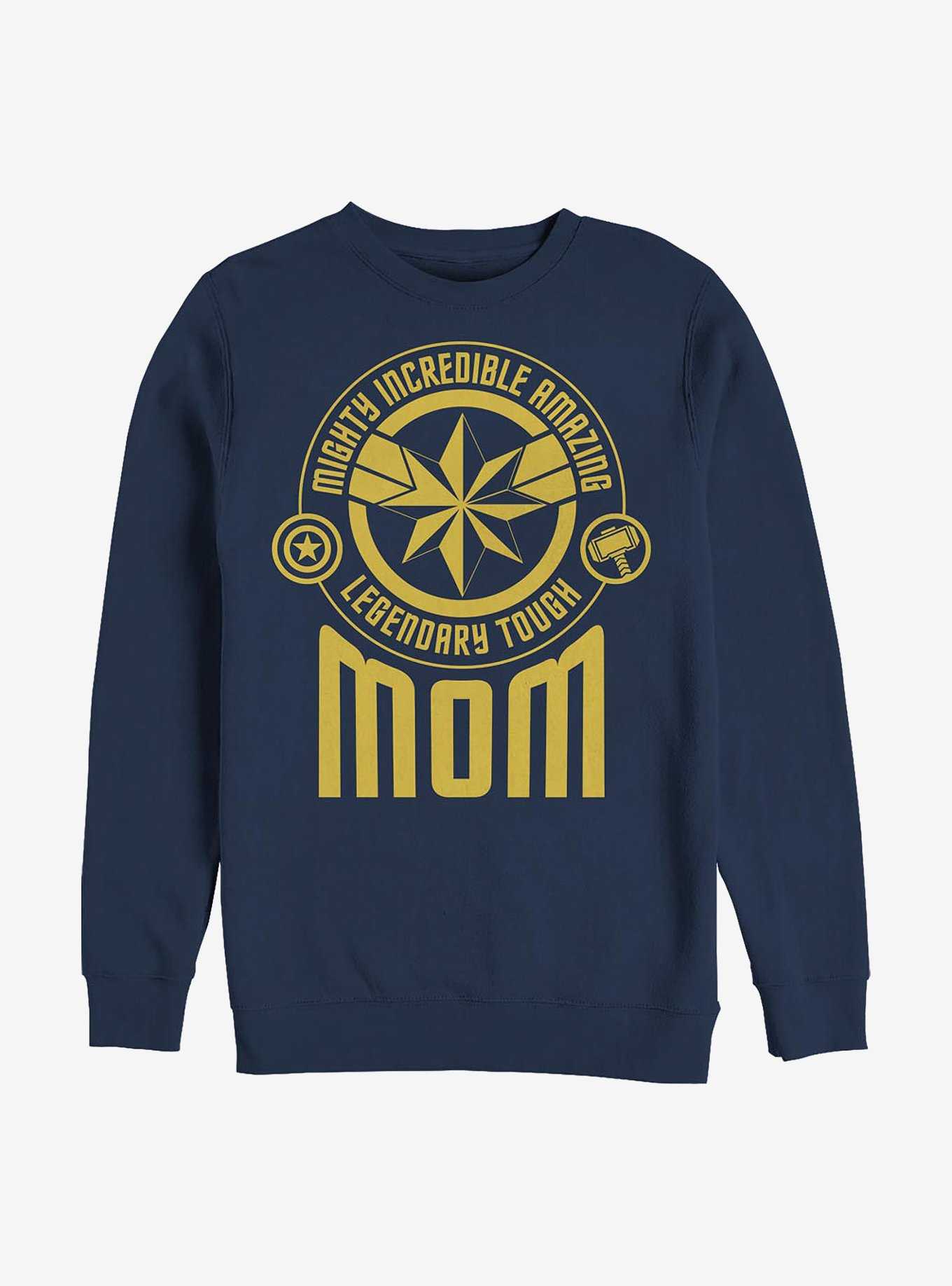 Marvel Avengers Mom Tonal Badges Crew Sweatshirt, , hi-res