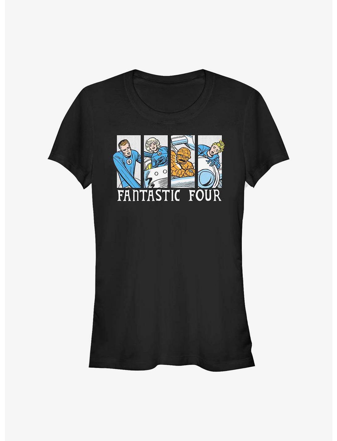 Marvel Fantastic Four Fantastic Comic Girls T-Shirt, BLACK, hi-res