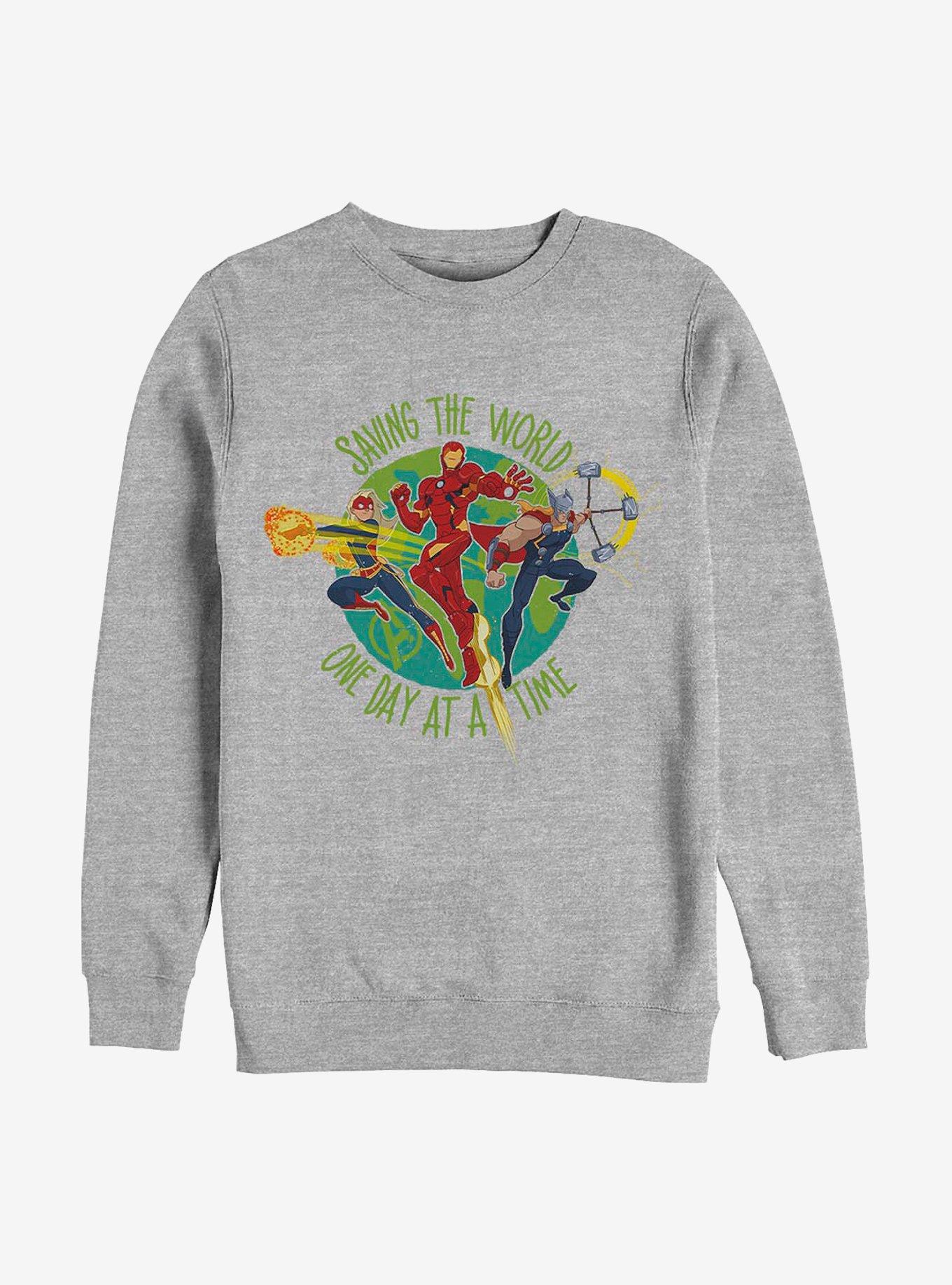 Marvel Avengers Saving The World Crew Sweatshirt, , hi-res