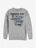 Marvel Fantastic Four Classic Four Crew Sweatshirt, ATH HTR, hi-res