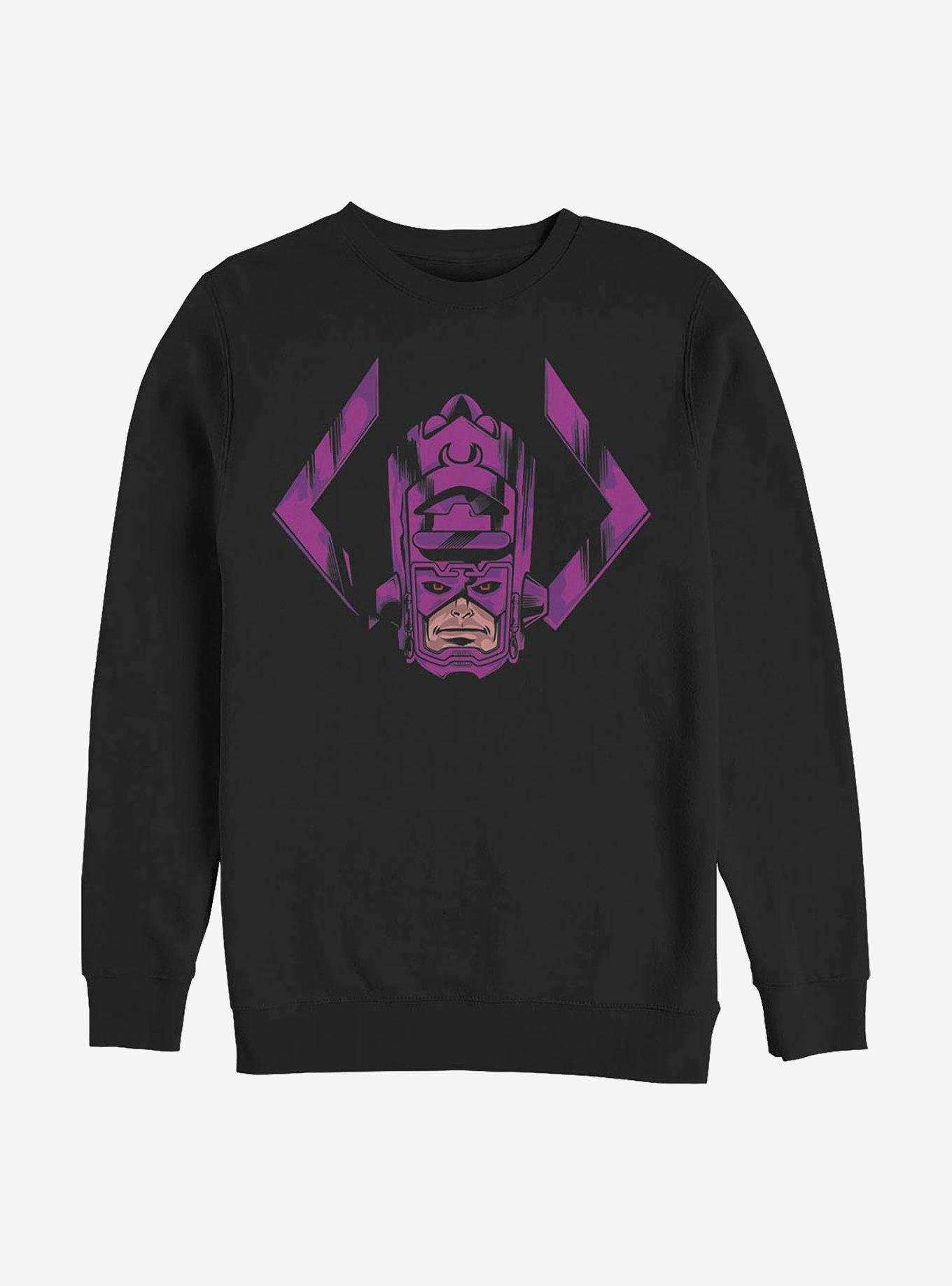 Marvel Fantastic Four Face Of Galactus Crew Sweatshirt, BLACK, hi-res