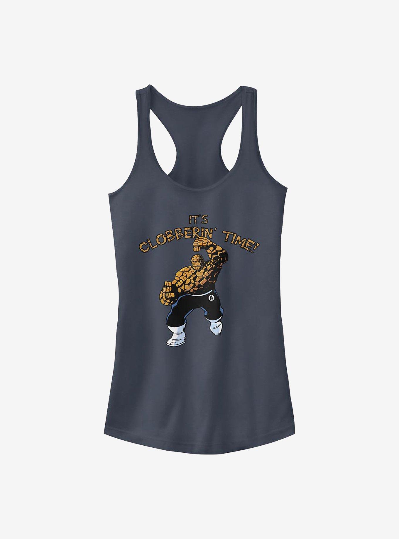 Marvel Fantastic Four Time To Clobber Girls Tank, INDIGO, hi-res