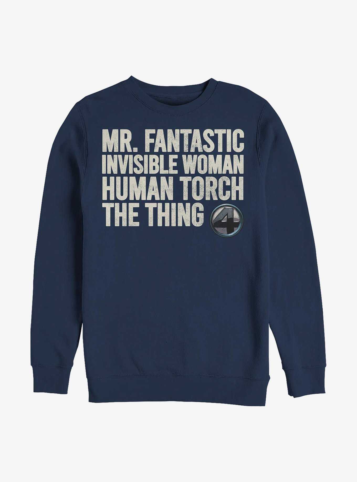 Marvel Fantastic Four Fantastic Stack Crew Sweatshirt, , hi-res