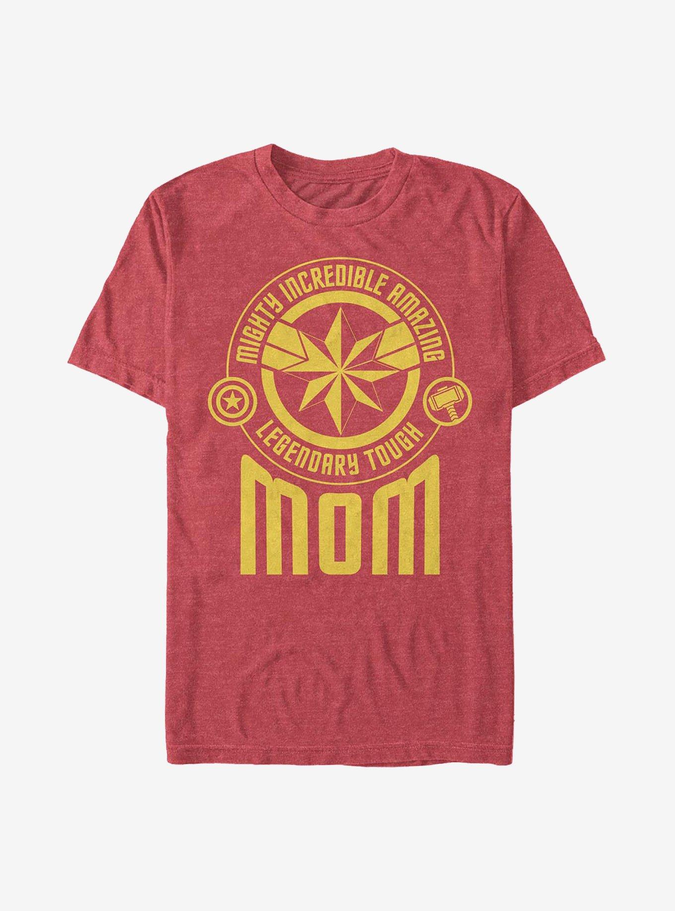 Marvel Avengers Mom Tonal Badges T-Shirt, RED HTR, hi-res