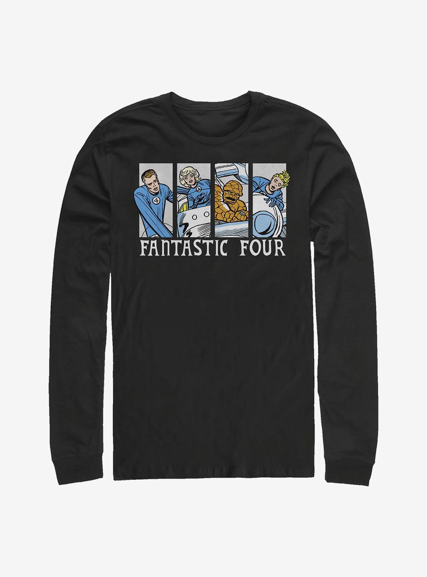 Marvel Fantastic Four Fantastic Comic Long-Sleeve T-Shirt, BLACK, hi-res