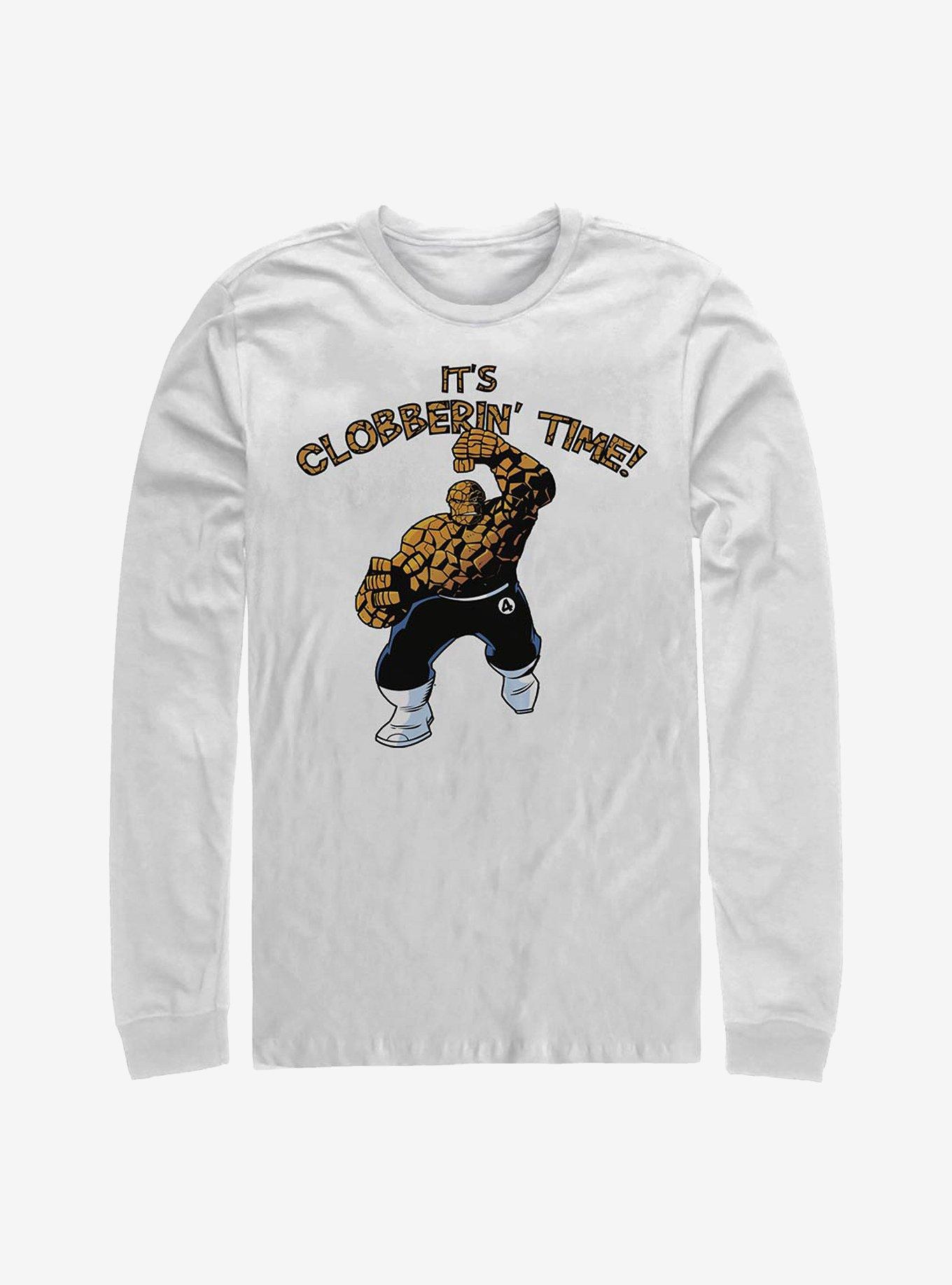 Marvel Fantastic Four Time To Clobber Long-Sleeve T-Shirt, WHITE, hi-res