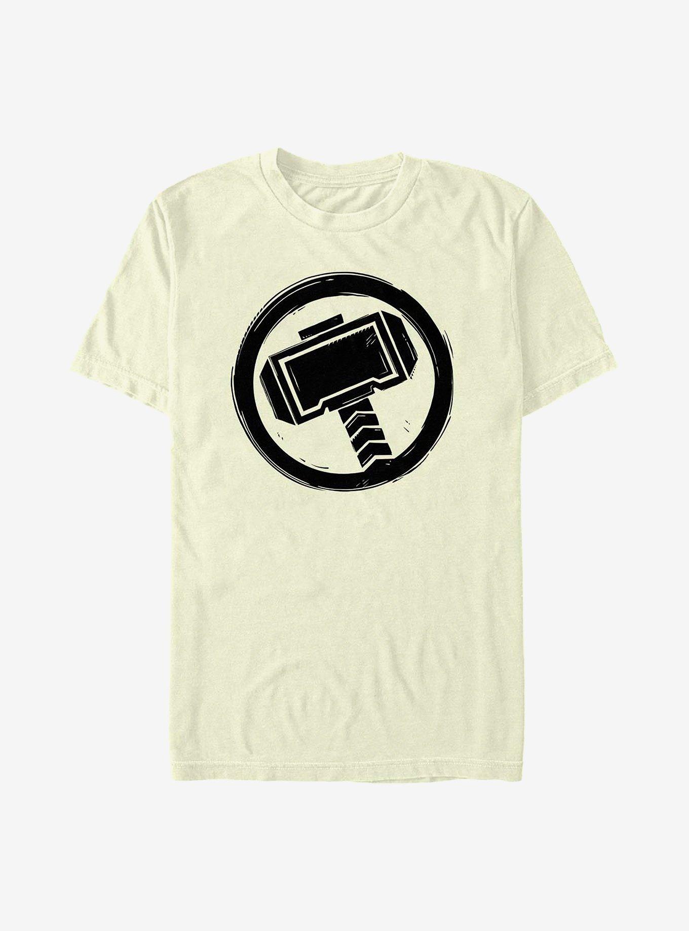 Marvel Thor Woodcut Thor T-Shirt, NATURAL, hi-res