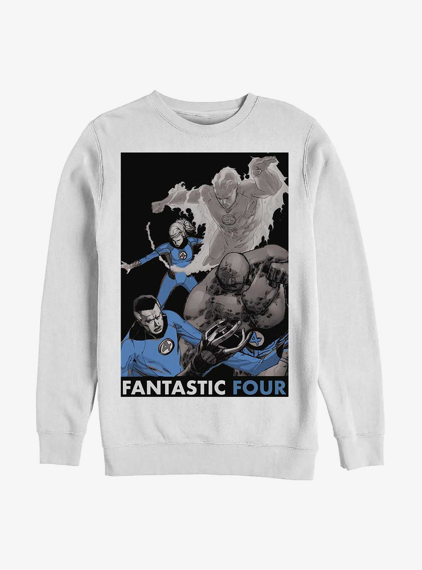 Marvel Fantastic Four The Four Crew Sweatshirt, , hi-res
