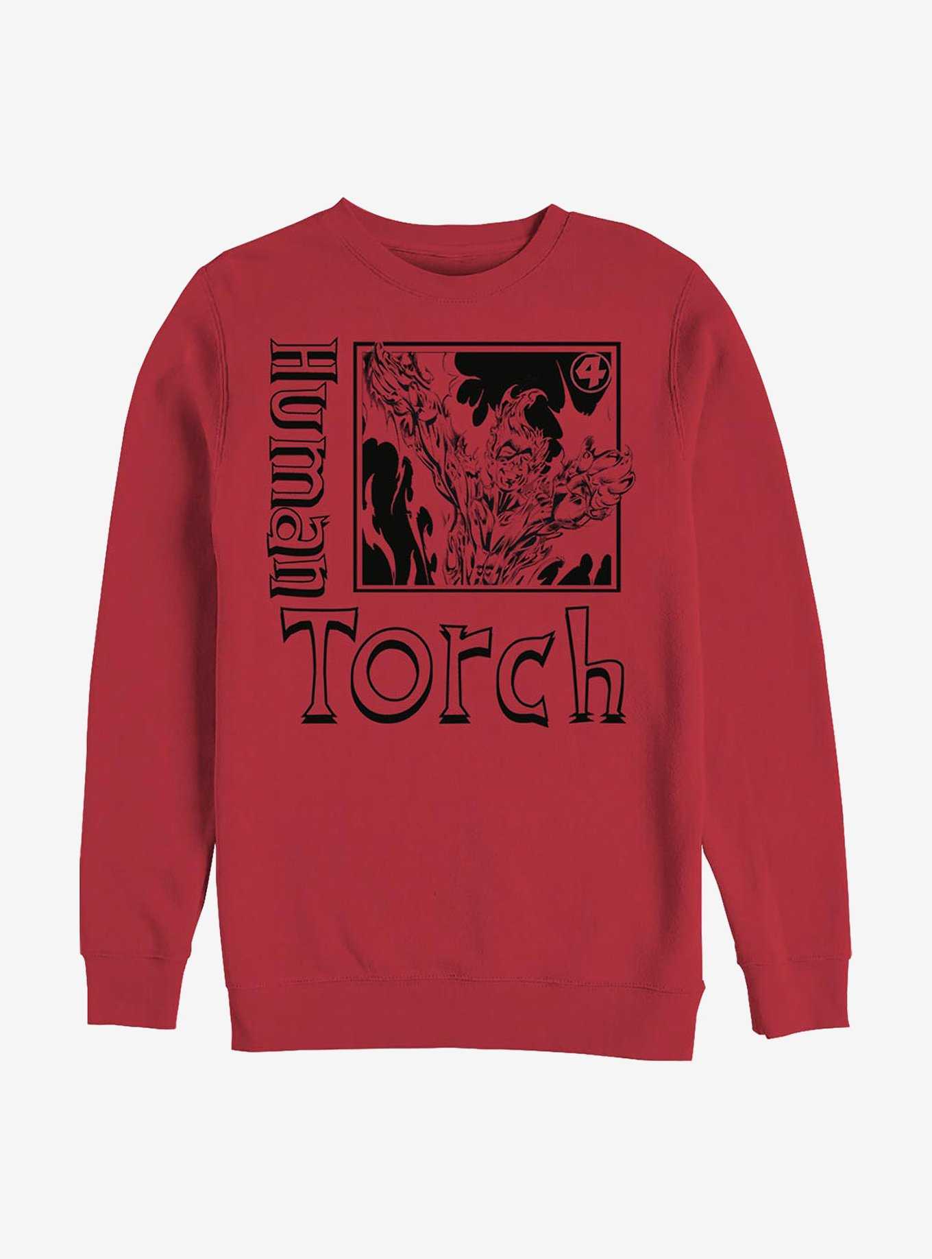 Marvel Fantastic Four Torch Pose Crew Sweatshirt, , hi-res