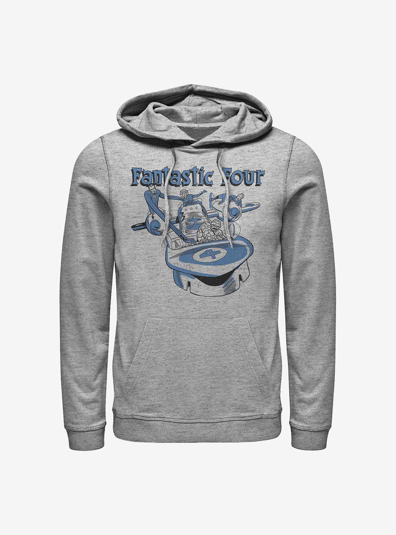 Marvel Fantastic Four Classic Four Hoodie, ATH HTR, hi-res