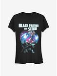 Marvel Black Panther Hero Couple Heart Girls T-Shirt, BLACK, hi-res