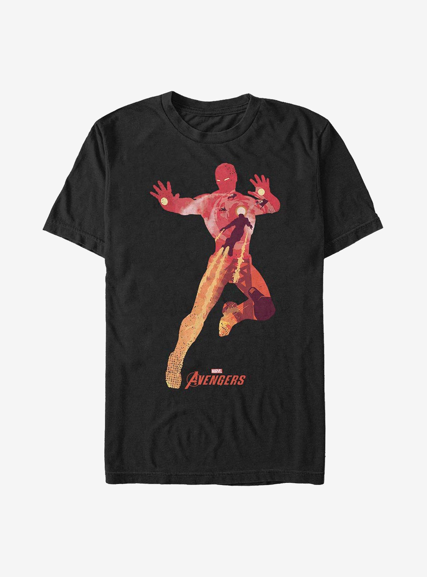 Marvel Iron Man Scene T-Shirt, BLACK, hi-res