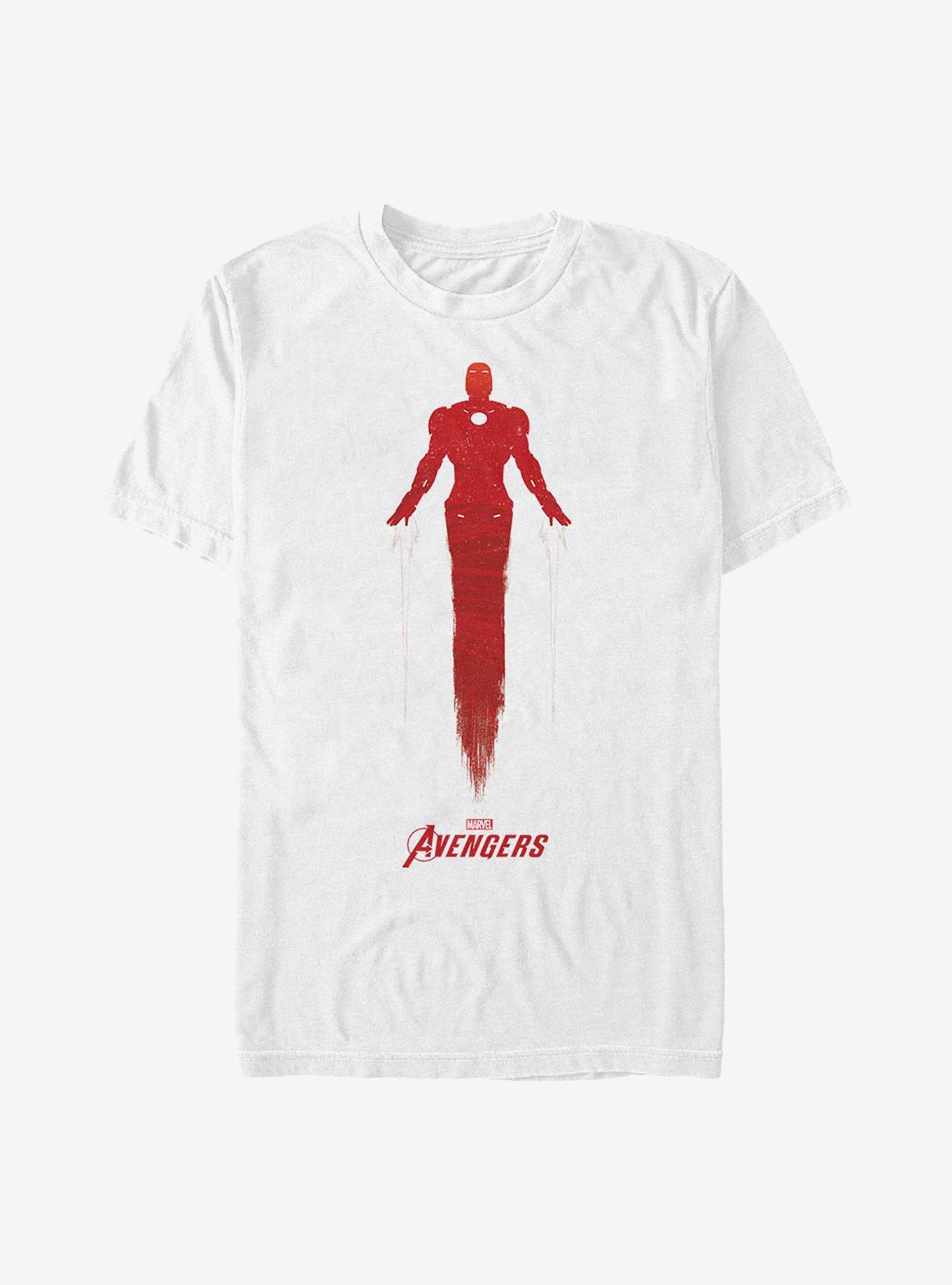 Marvel Iron Man Silhouette T-Shirt, WHITE, hi-res