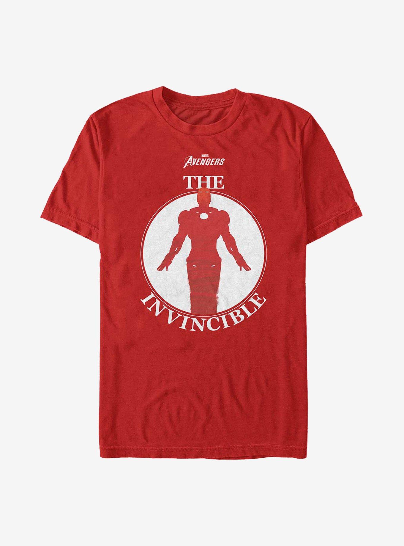 Marvel Iron Man The Invincible T-Shirt, RED, hi-res