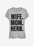 Marvel Black Widow Wife Mom Black Widow Girls T-Shirt, ATH HTR, hi-res