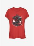 Marvel Spider-Man Miles Morales Two Tone Glitch Art Girls T-Shirt, RED, hi-res