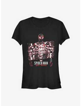 Marvel Spider-Man Miles Morales A Hero Editorial Girls T-Shirt, , hi-res