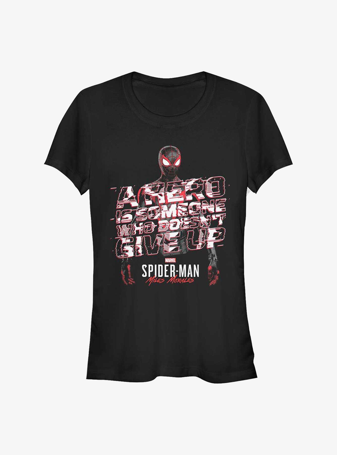 Marvel Spider-Man Miles Morales A Hero Editorial Girls T-Shirt, , hi-res