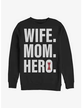 Marvel Black Widow Wife Mom Black Widow Crew Sweatshirt, , hi-res