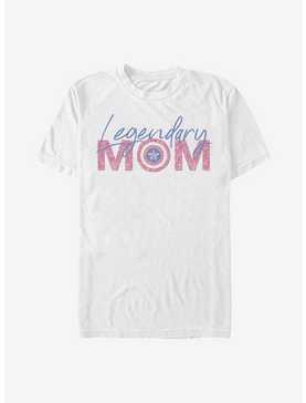 Marvel Captain America Legendary Mom Flowers T-Shirt, WHITE, hi-res