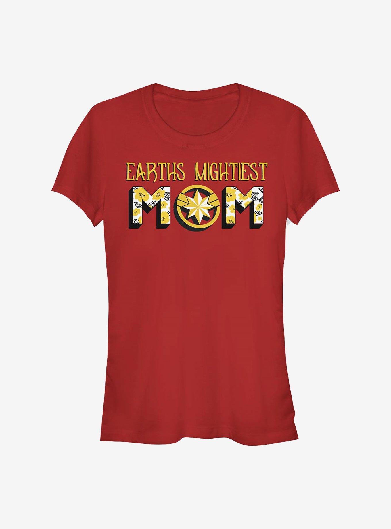 Marvel Captain Earths Mightiest Mom Girls T-Shirt