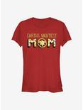 Marvel Captain Marvel Earths Mightiest Mom Girls T-Shirt, RED, hi-res