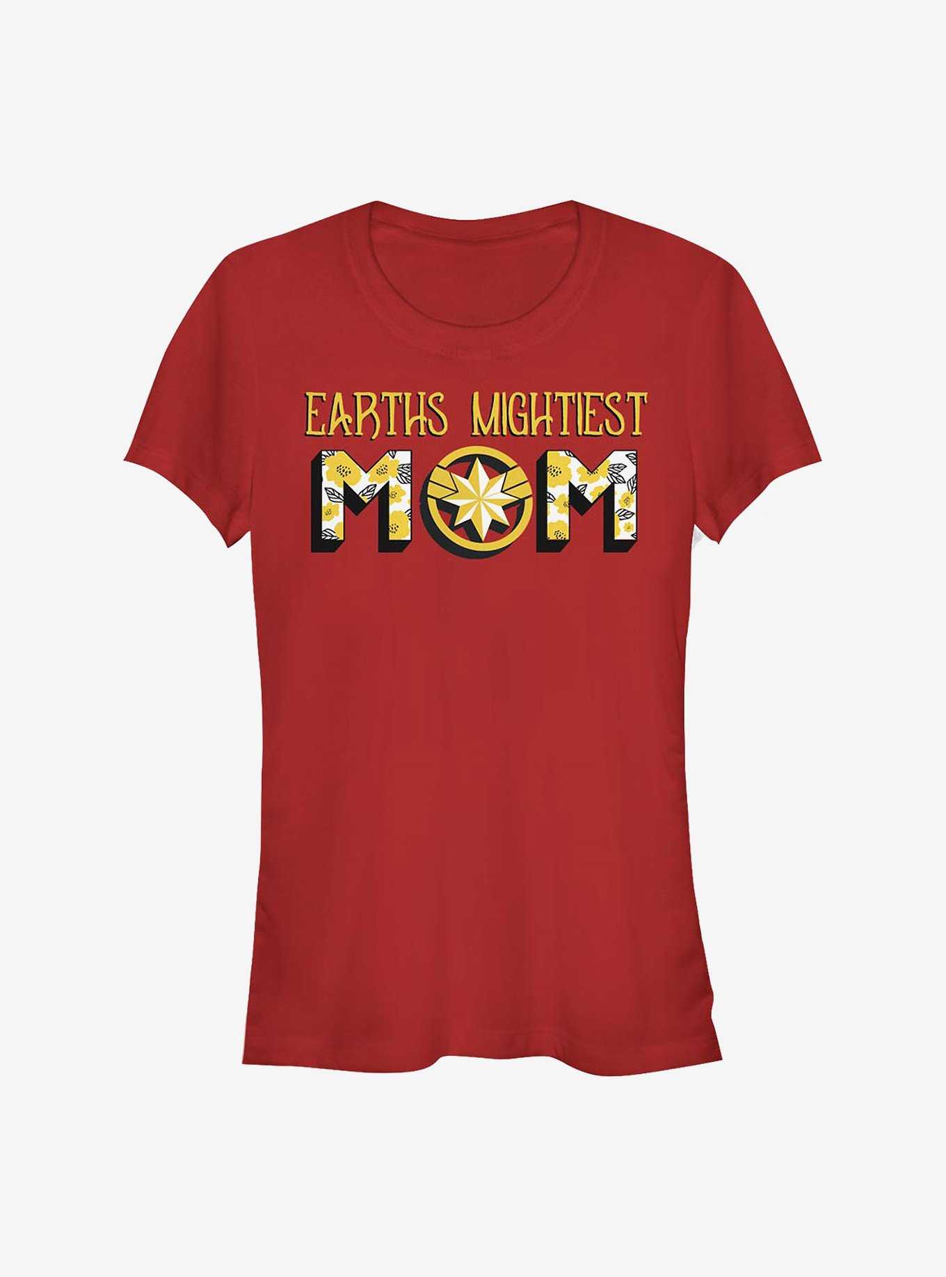 Marvel Captain Marvel Earths Mightiest Mom Girls T-Shirt, , hi-res