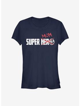 Marvel Captain Marvel Super Mom Doodle Girls T-Shirt, NAVY, hi-res