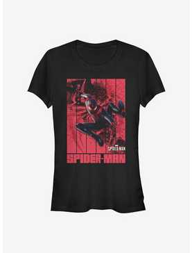 Marvel Spider-Man Panel Miles Morales Paint Girls T-Shirt, , hi-res