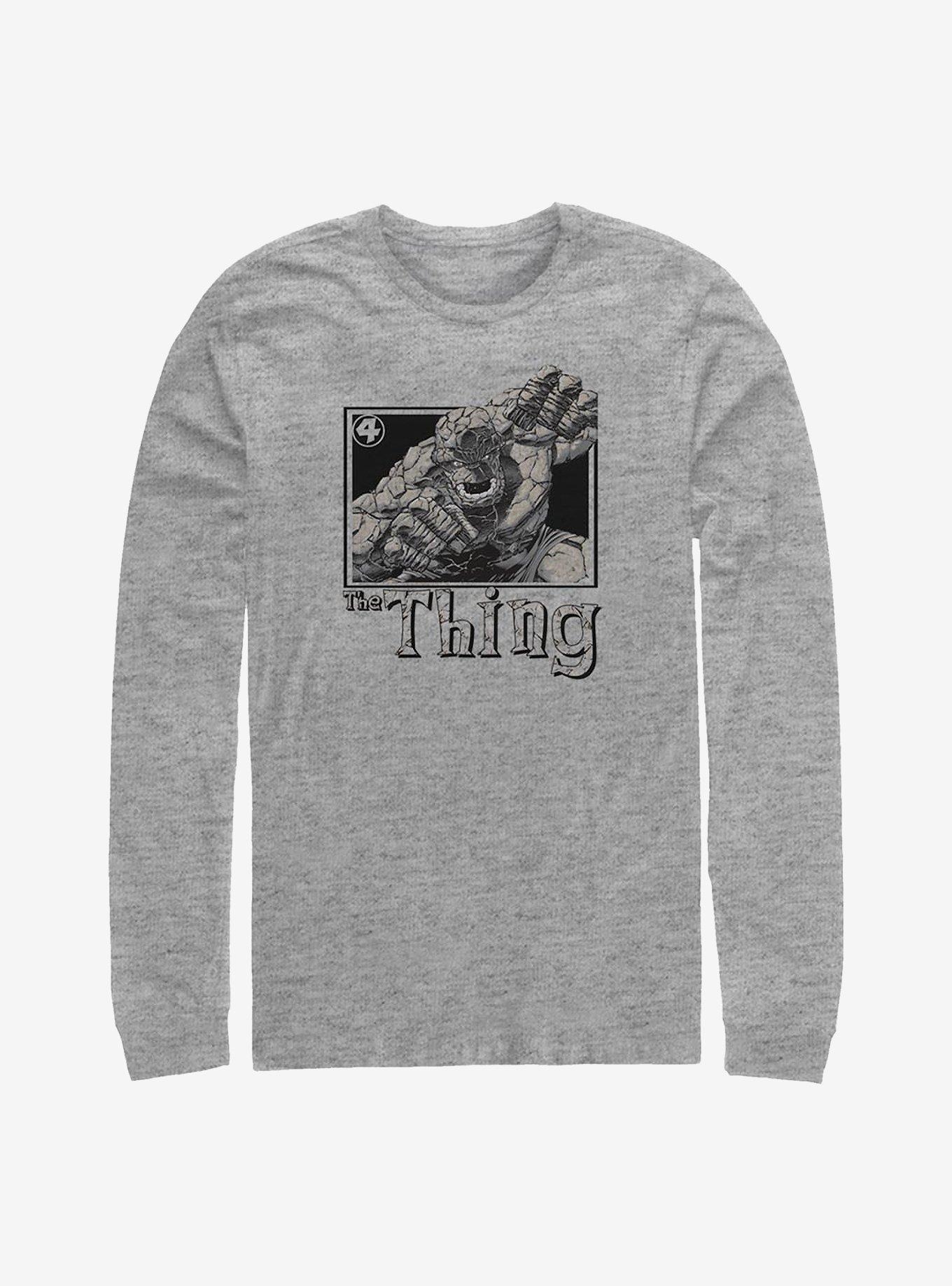 Marvel Fantastic Four Thing Pose Long-Sleeve T-Shirt, ATH HTR, hi-res