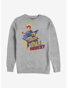 Marvel Captain Marvel Super Power Mom Crew Sweatshirt, , hi-res