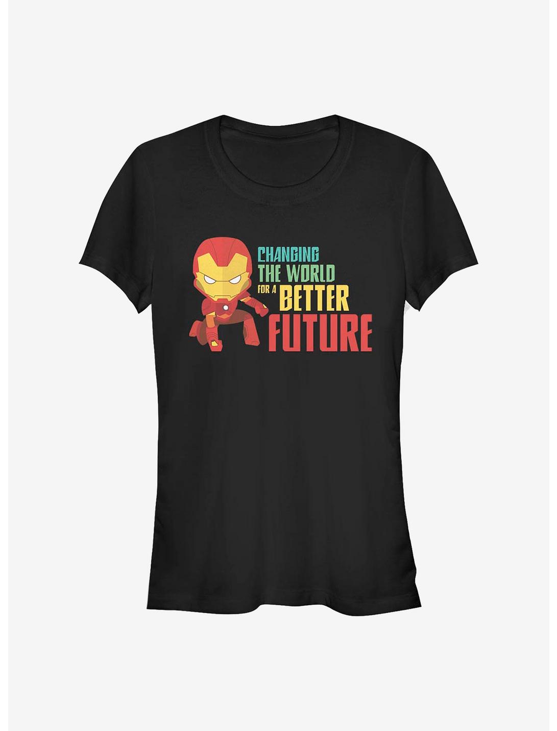 Marvel Iron Man Better Future Girls T-Shirt, BLACK, hi-res