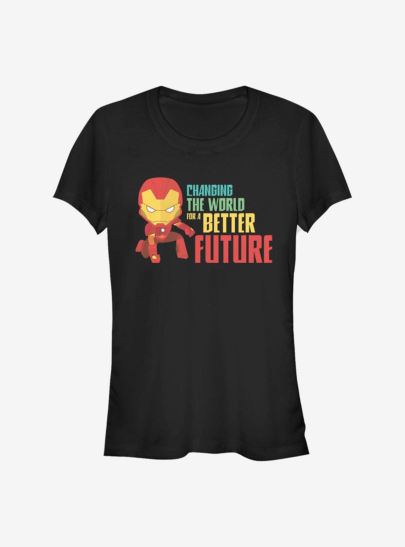 Marvel Iron Man Better Future Girls T-Shirt, BLACK, hi-res