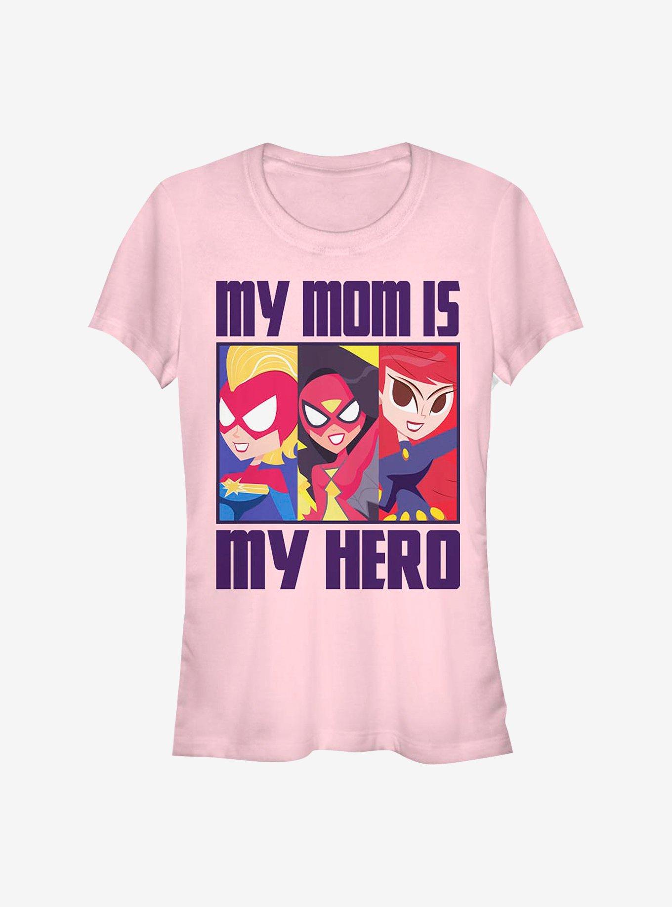 Marvel Hero Mom Boxup Girls T-Shirt