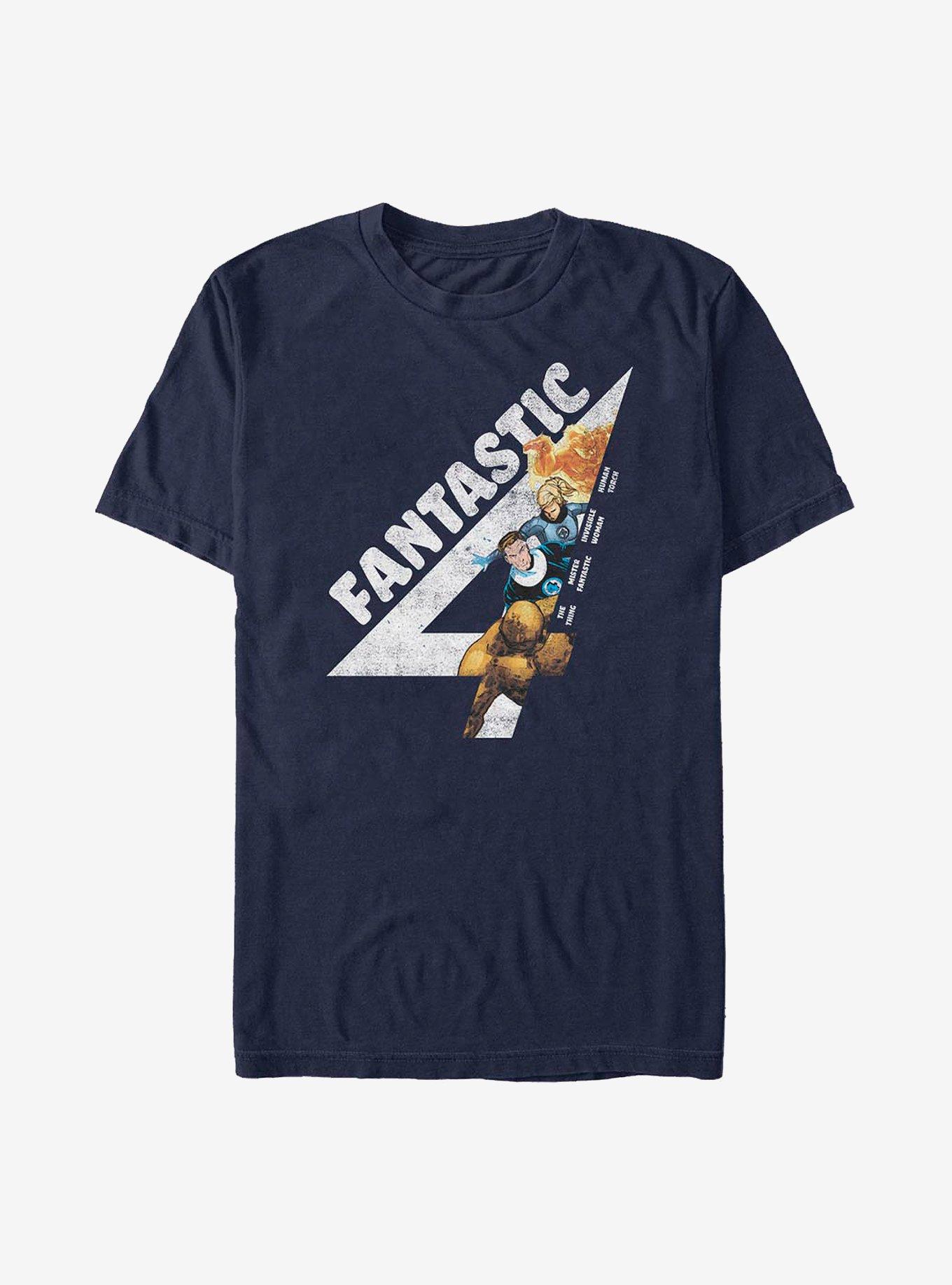 Marvel Fantastic Four Fantastically Vintage T-Shirt, NAVY, hi-res