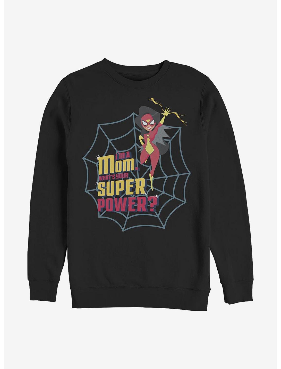 Marvel Super Power Mom Spider Crew Sweatshirt, BLACK, hi-res