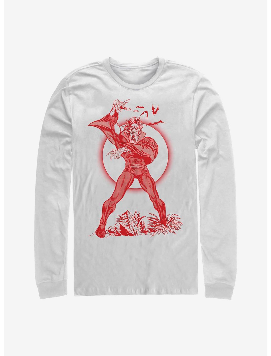 Marvel Morbius Red Morbius Long-Sleeve T-Shirt, WHITE, hi-res