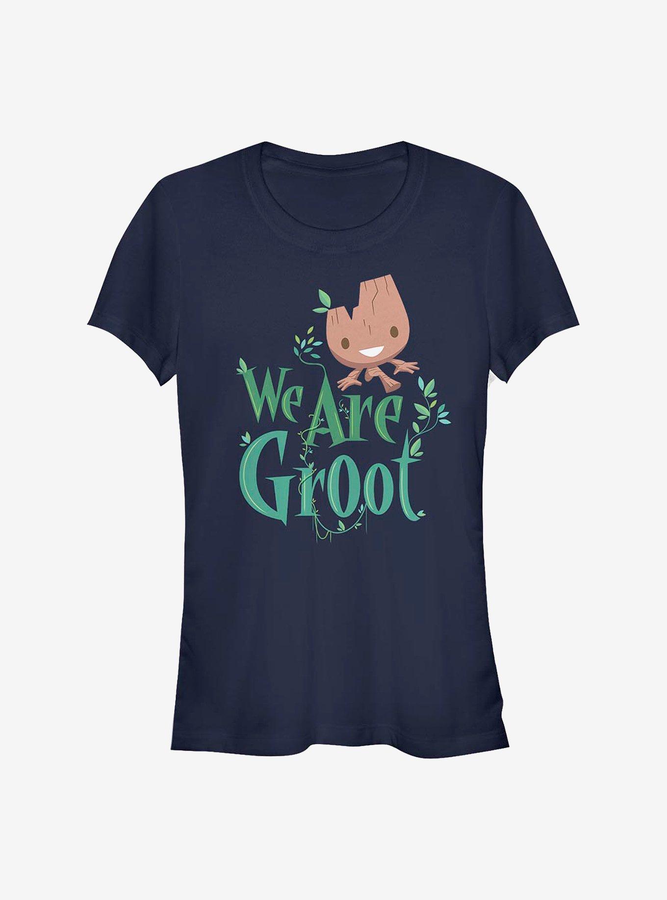 Marvel The Guardians Of The Galaxy Groots World Girls T-Shirt, NAVY, hi-res