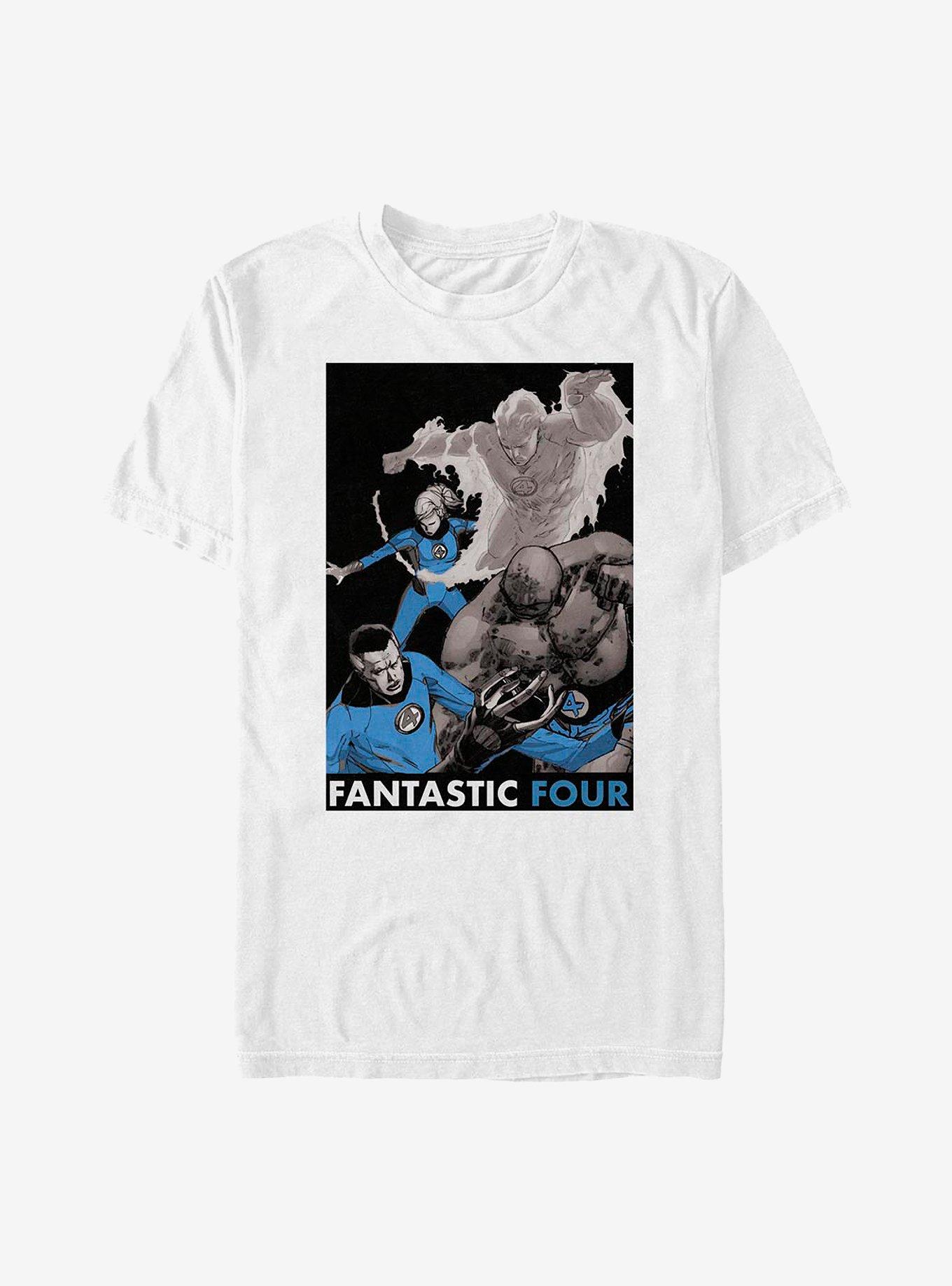 Marvel Fantastic Four The Four T-Shirt, WHITE, hi-res