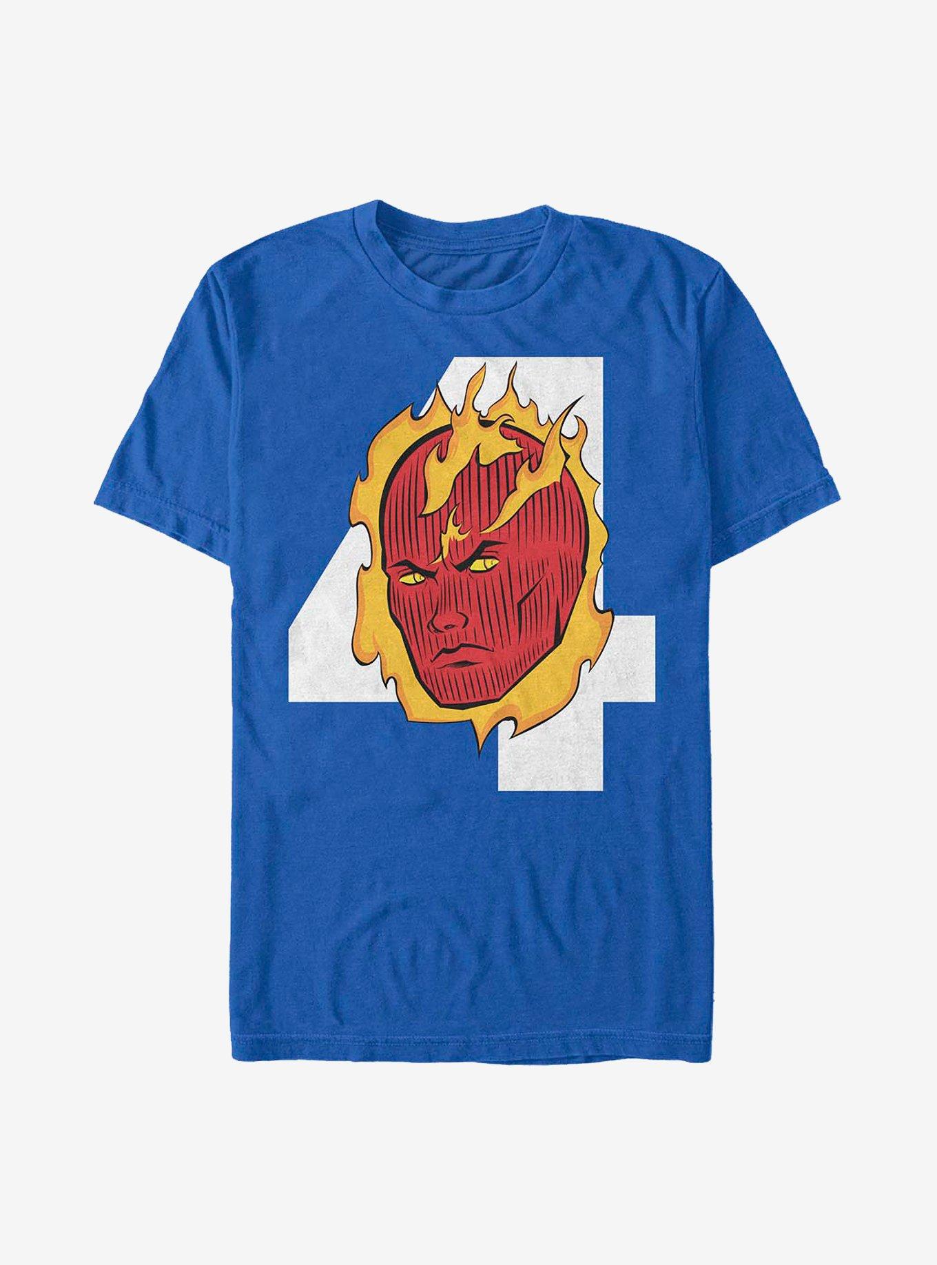 Marvel Fantastic Four Torch Head T-Shirt, ROYAL, hi-res