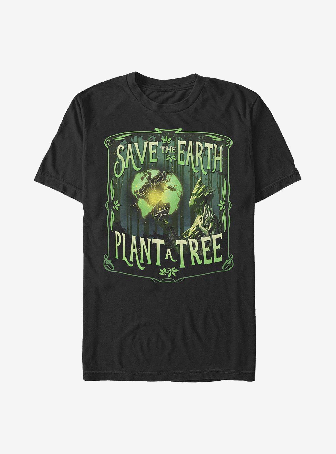 Marvel The Guardians Of The Galaxy Groot Trees Save Earth T-Shirt ...