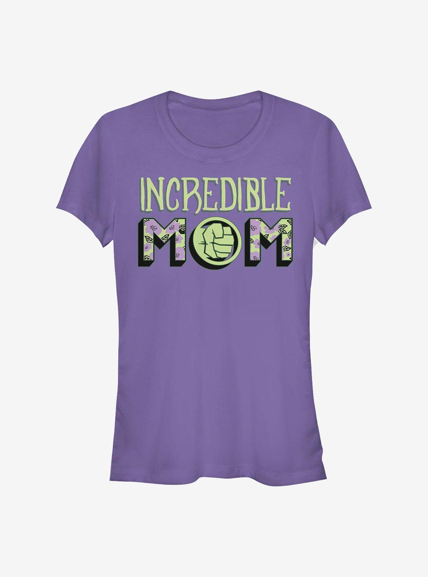 Marvel The Hulk Incredible Hulk Mom Girls T-Shirt, PURPLE, hi-res