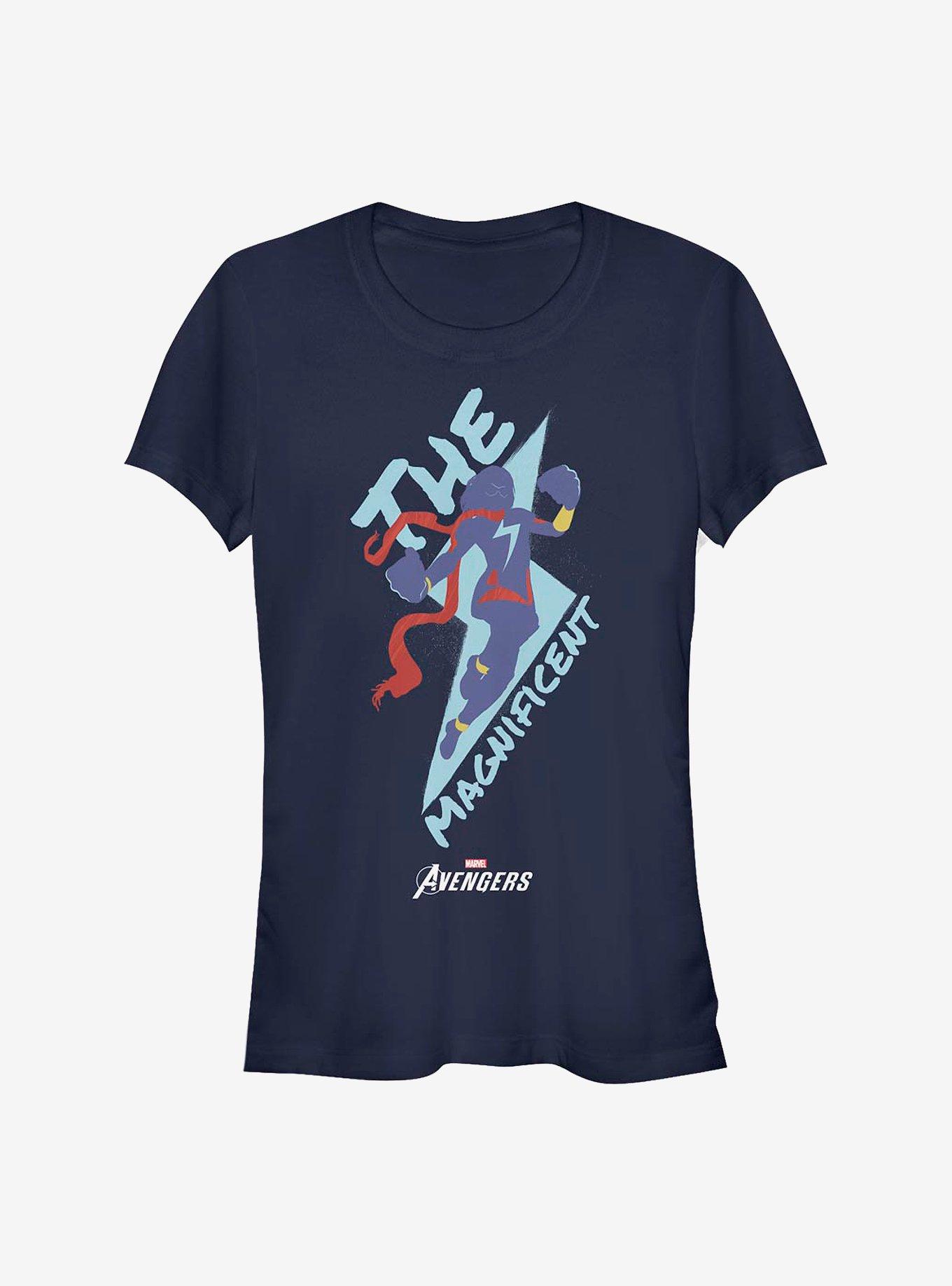 Marvel Ms. Marvel The Magnificent Girls T-Shirt, NAVY, hi-res
