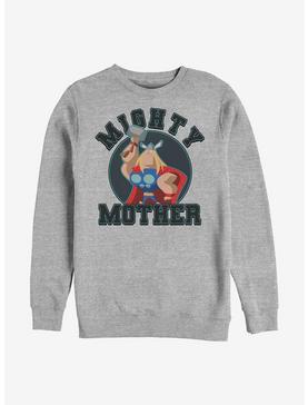 Marvel Thor Mighty Mother Crew Sweatshirt, ATH HTR, hi-res