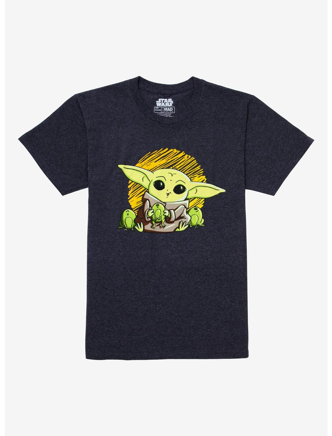 Star Wars The Mandalorian Chibi Child & Frogs T-Shirt, MULTI, hi-res