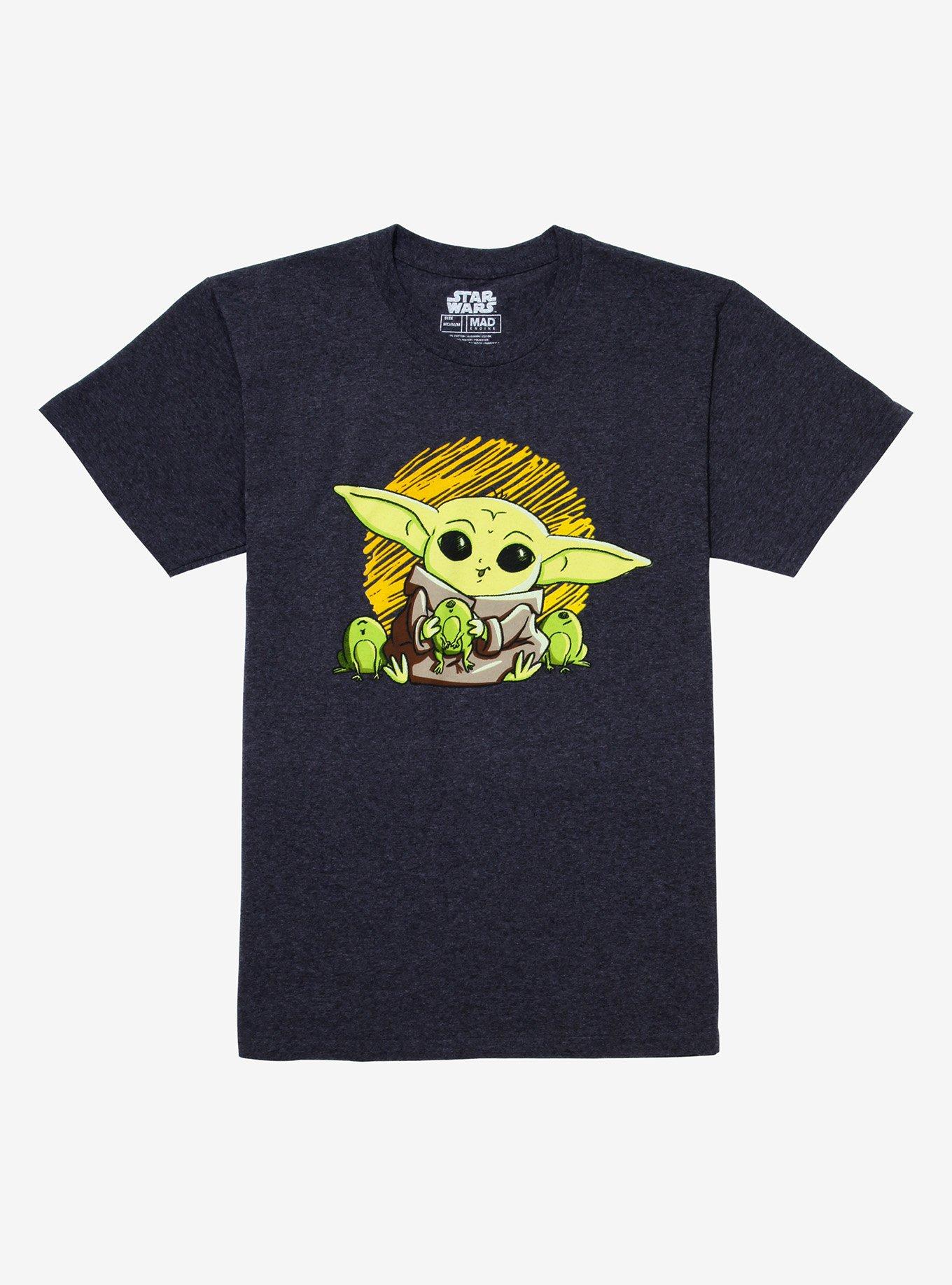 Star Wars The Mandalorian Chibi Child & Frogs T-Shirt, MULTI, hi-res