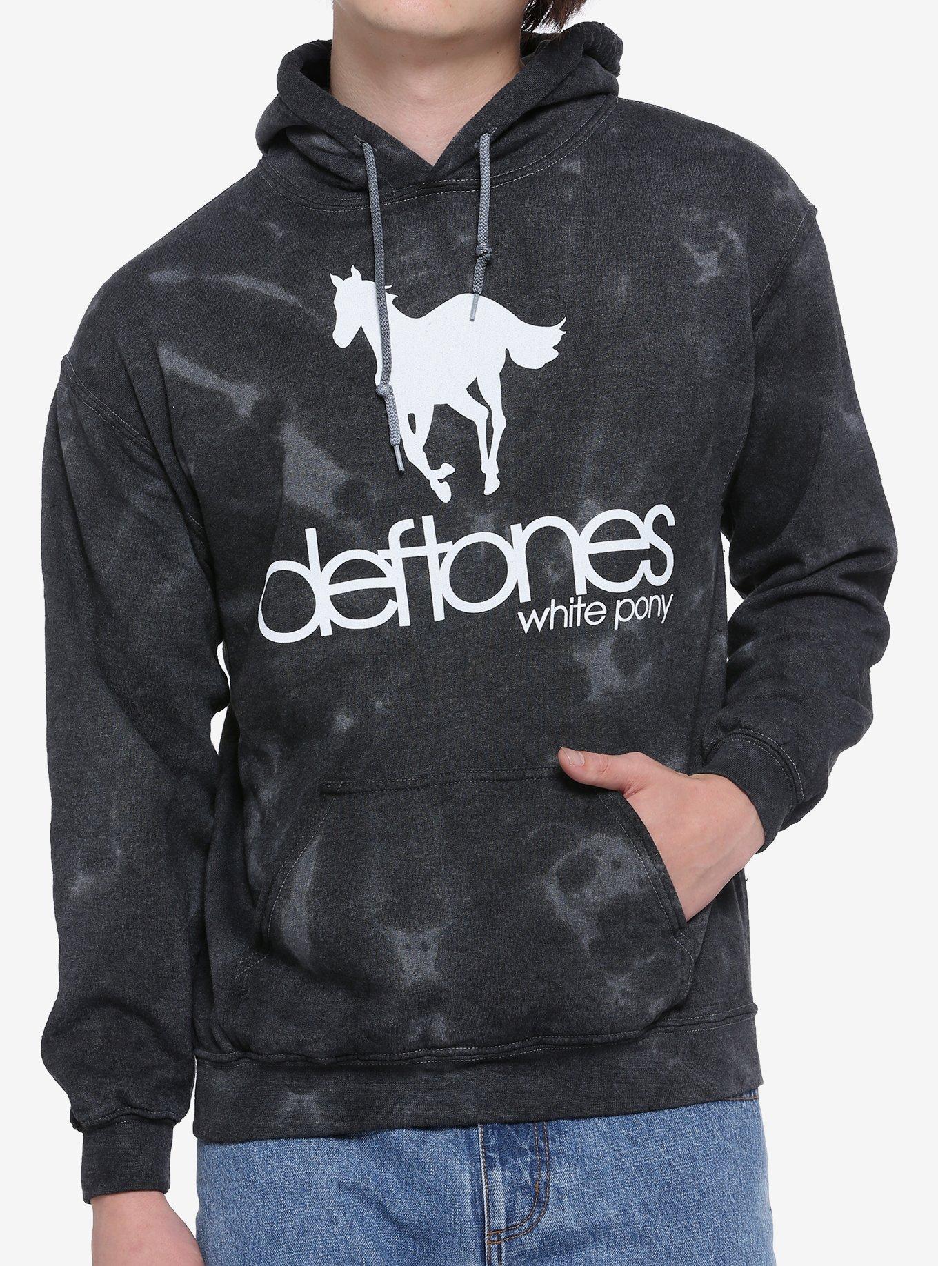 Deftones White Pony Tie-Dye Hoodie, GREY  BLACK, hi-res