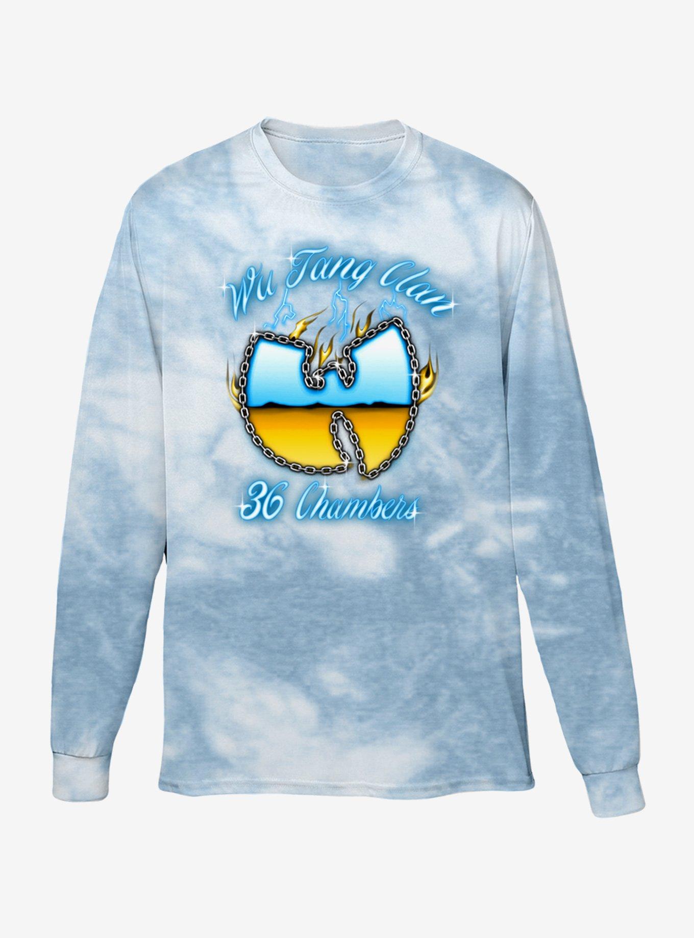 Wu-Tang Clan 36 Chambers Tie-Dye Long-Sleeve T-Shirt, BLUE  WHITE, hi-res