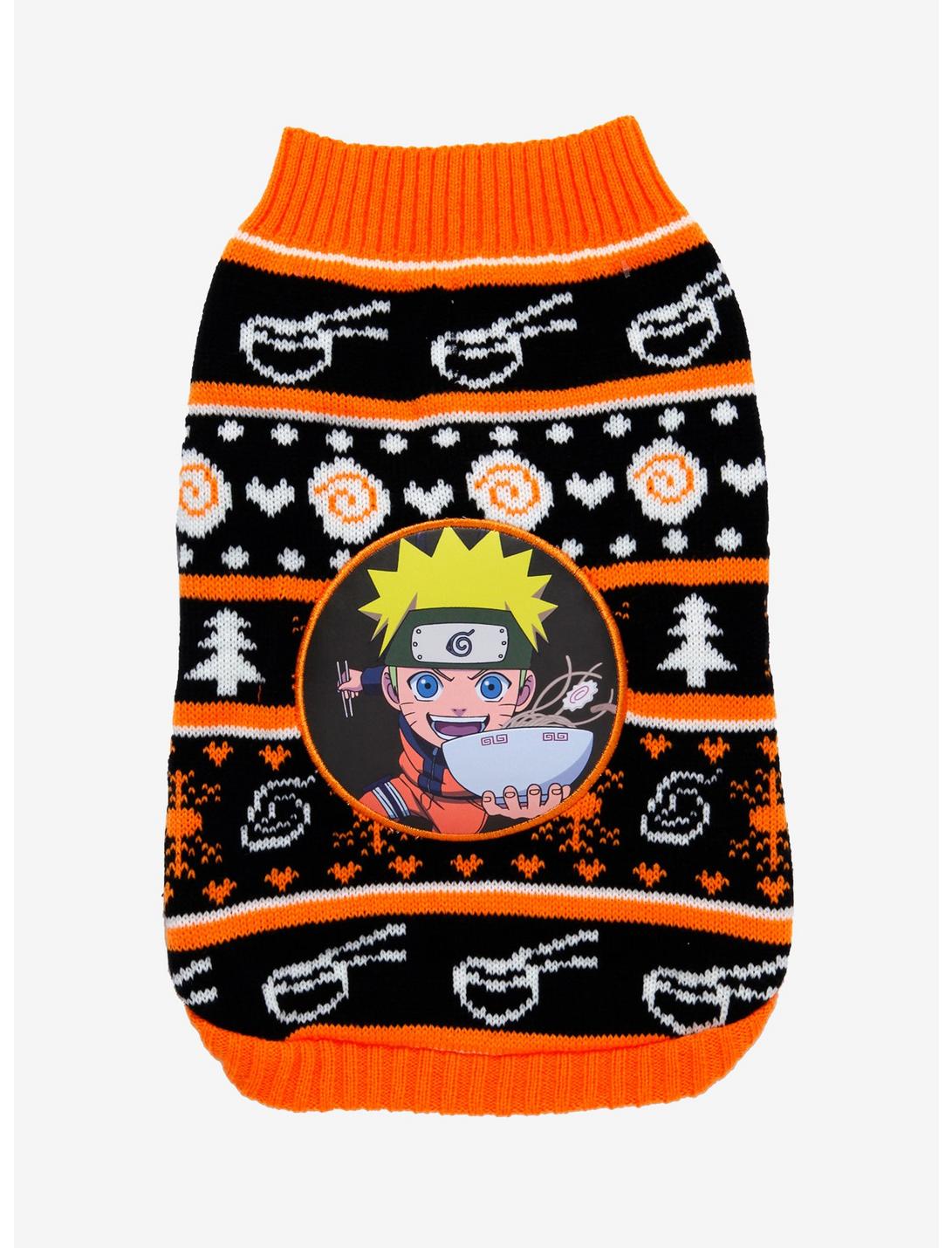 Naruto Shippuden Ichiraku Ramen Pet Holiday Sweater - BoxLunch Exclusive, MULTI, hi-res